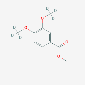 molecular formula C11H14O4 B8150919 Ethyl 3,4-dimethoxy-d6-benzoate 