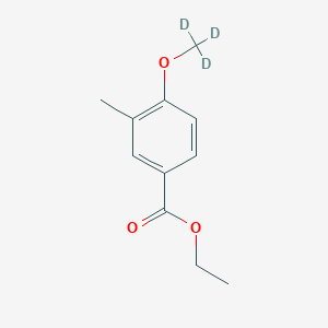 molecular formula C11H14O3 B8150927 Ethyl 3-methyl-4-methoxy-d3-benzoate 