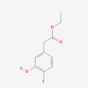 molecular formula C10H11FO3 B8150954 Ethyl 4-fluoro-3-hydroxyphenylacetate 