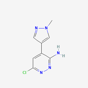 6-Chloro-4-(1-methyl-1H-pyrazol-4-yl)pyridazin-3-amine