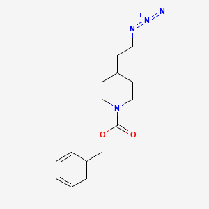 molecular formula C15H20N4O2 B8151042 Benzyl 4-(2-azidoethyl)piperidine-1-carboxylate 