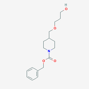 molecular formula C17H25NO4 B8151062 Benzyl 4-((3-hydroxypropoxy)methyl)piperidine-1-carboxylate 