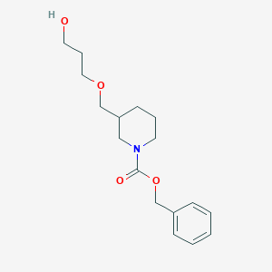 molecular formula C17H25NO4 B8151084 Benzyl 3-((3-hydroxypropoxy)methyl)piperidine-1-carboxylate 