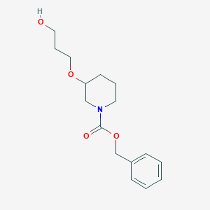 molecular formula C16H23NO4 B8151088 Benzyl 3-(3-hydroxypropoxy)piperidine-1-carboxylate 