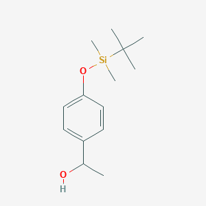molecular formula C14H24O2Si B8151111 1-[4-(tert-Butyldimethylsiloxy)phenyl]ethanol 