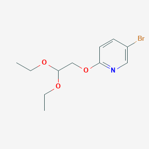 molecular formula C11H16BrNO3 B8151135 5-Bromo-2-(2,2-diethoxyethoxy)pyridine 