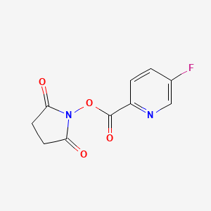 molecular formula C10H7FN2O4 B8151194 5-Fluoro-pyridine-2-carboxylic acid 2,5-dioxo-pyrrolidin-1-yl ester 