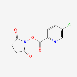 molecular formula C10H7ClN2O4 B8151212 5-Chloro-pyridine-2-carboxylic acid 2,5-dioxo-pyrrolidin-1-yl ester 