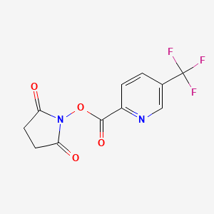 molecular formula C11H7F3N2O4 B8151232 5-Trifluoromethyl-pyridine-2-carboxylic acid 2,5-dioxo-pyrrolidin-1-yl ester 