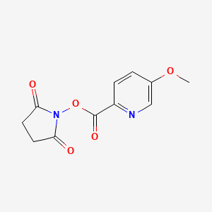 molecular formula C11H10N2O5 B8151235 5-Methoxy-pyridine-2-carboxylic acid 2,5-dioxo-pyrrolidin-1-yl ester 