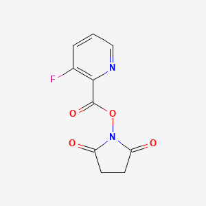 molecular formula C10H7FN2O4 B8151240 3-Fluoro-pyridine-2-carboxylic acid 2,5-dioxo-pyrrolidin-1-yl ester 