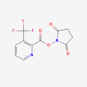 molecular formula C11H7F3N2O4 B8151254 3-Trifluoromethyl-pyridine-2-carboxylic acid 2,5-dioxo-pyrrolidin-1-yl ester 