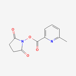 molecular formula C11H10N2O4 B8151263 6-Methyl-pyridine-2-carboxylic acid 2,5-dioxo-pyrrolidin-1-yl ester 