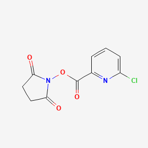 molecular formula C10H7ClN2O4 B8151271 6-Chloro-pyridine-2-carboxylic acid 2,5-dioxo-pyrrolidin-1-yl ester 