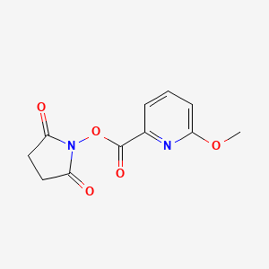 molecular formula C11H10N2O5 B8151286 6-Methoxy-pyridine-2-carboxylic acid 2,5-dioxo-pyrrolidin-1-yl ester 