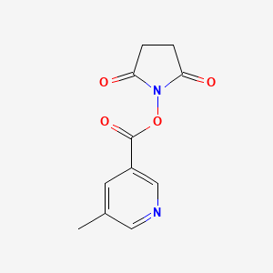 molecular formula C11H10N2O4 B8151295 5-Methyl-nicotinic acid 2,5-dioxo-pyrrolidin-1-yl ester 