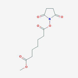 molecular formula C12H17NO6 B8151339 1-(2,5-Dioxopyrrolidin-1-yl) 7-methyl heptanedioate 