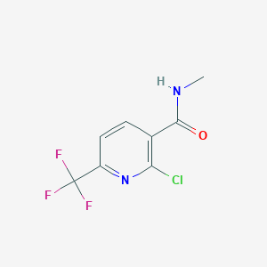 molecular formula C8H6ClF3N2O B8151363 2-Chloro-N-methyl-6-(trifluoromethyl)nicotinamide 