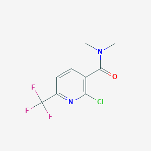 molecular formula C9H8ClF3N2O B8151370 2-Chloro-N,N-dimethyl-6-(trifluoromethyl)nicotinamide 