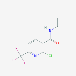 molecular formula C9H8ClF3N2O B8151373 2-Chloro-N-ethyl-6-(trifluoromethyl)nicotinamide 