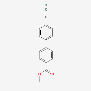 molecular formula C16H12O2 B8151431 Methyl 4'-ethynyl-[1,1'-biphenyl]-4-carboxylate 