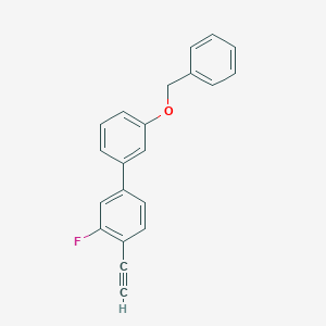 molecular formula C21H15FO B8151545 3'-(Benzyloxy)-4-ethynyl-3-fluoro-1,1'-biphenyl 