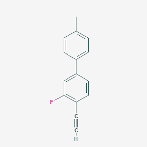 molecular formula C15H11F B8151552 4-Ethynyl-3-fluoro-4'-methyl-1,1'-biphenyl 