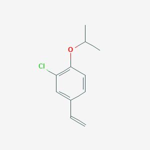 molecular formula C11H13ClO B8151563 2-Chloro-1-isopropoxy-4-vinylbenzene 