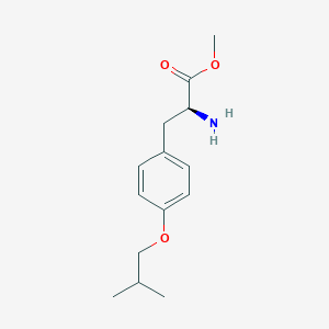molecular formula C14H21NO3 B8151595 (S)-Methyl 2-amino-3-(4-isobutoxyphenyl)propanoate 