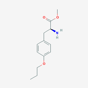 molecular formula C13H19NO3 B8151603 (S)-Methyl 2-amino-3-(4-propoxyphenyl)propanoate 