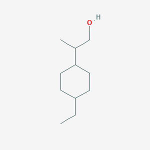 molecular formula C11H22O B8151699 2-(4-Ethylcyclohexyl)propan-1-ol 