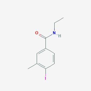 molecular formula C10H12INO B8151720 N-Ethyl-4-iodo-3-methyl-benzamide 