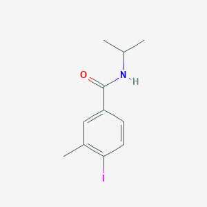 molecular formula C11H14INO B8151726 4-Iodo-N-isopropyl-3-methyl-benzamide 