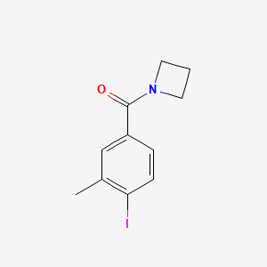 molecular formula C11H12INO B8151729 Azetidin-1-yl-(4-iodo-3-methyl-phenyl)-methanone 
