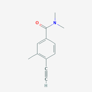 molecular formula C12H13NO B8151737 4-Ethynyl-3,N,N-trimethyl-benzamide 