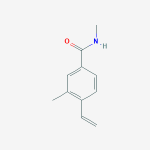 molecular formula C11H13NO B8151740 3,N-Dimethyl-4-vinyl-benzamide 