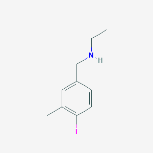 molecular formula C10H14IN B8151751 Ethyl-(4-iodo-3-methyl-benzyl)-amine 