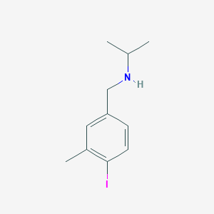 molecular formula C11H16IN B8151753 [(4-Iodo-3-methylphenyl)methyl](propan-2-yl)amine 