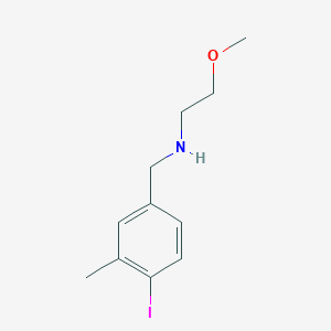 molecular formula C11H16INO B8151760 (4-Iodo-3-methyl-benzyl)-(2-methoxy-ethyl)-amine 