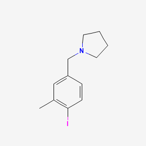 molecular formula C12H16IN B8151764 1-(4-Iodo-3-methyl-benzyl)-pyrrolidine 