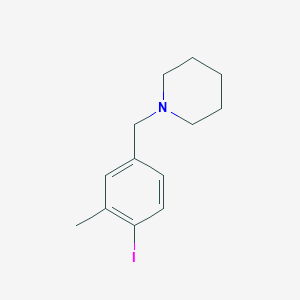 molecular formula C13H18IN B8151781 1-(4-Iodo-3-methyl-benzyl)-piperidine 