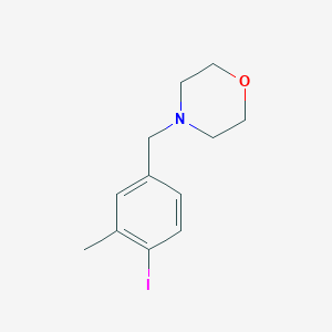 molecular formula C12H16INO B8151784 4-(4-Iodo-3-methyl-benzyl)-morpholine 