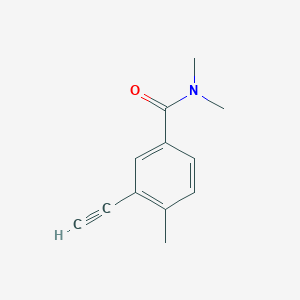 molecular formula C12H13NO B8151803 3-Ethynyl-N,N,4-trimethylbenzamide 