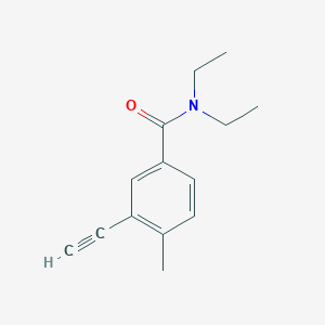 molecular formula C14H17NO B8151806 N,N-diethyl-3-ethynyl-4-methylbenzamide 