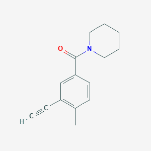 molecular formula C15H17NO B8151810 (3-Ethynyl-4-methylphenyl)(piperidin-1-yl)methanone 