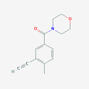 molecular formula C14H15NO2 B8151815 (3-Ethynyl-4-methylphenyl)(morpholino)methanone 