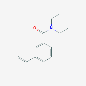 molecular formula C14H19NO B8151830 N,N-diethyl-4-methyl-3-vinylbenzamide 