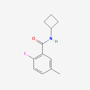 molecular formula C12H14INO B8151851 N-cyclobutyl-2-iodo-5-methylbenzamide 