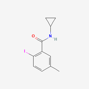 molecular formula C11H12INO B8151863 N-cyclopropyl-2-iodo-5-methylbenzamide 