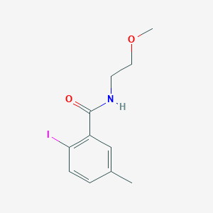 molecular formula C11H14INO2 B8151868 2-Iodo-N-(2-methoxyethyl)-5-methylbenzamide 